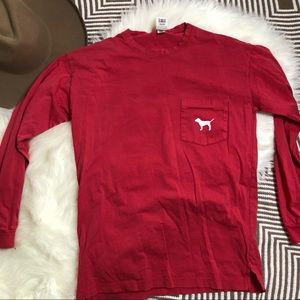 Oversized long sleeve Victoria secret PINK tshirt